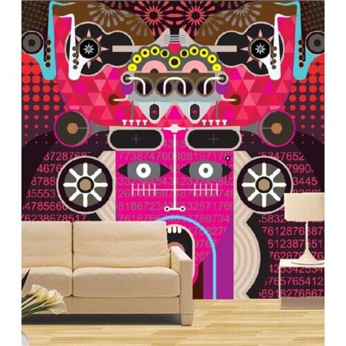 Custom 3D murals,Cartoon art abstract painting papel de parede,hotel restaurant bar living room sofa TV wall bedroom wall paper