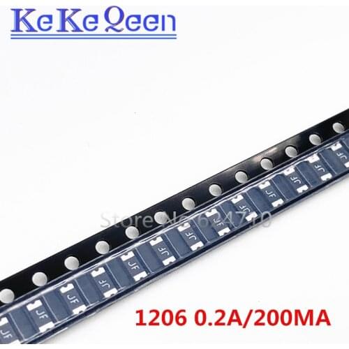 50PCS 3216 1206 0.05A 0.1A 0.12A 0.2A 0.25A 0.5A 0.75A 1.1A 2A 3A 3.5A 4A SMD Resettable Fuse PPTC PolySwitch SelfRecovery Fuse