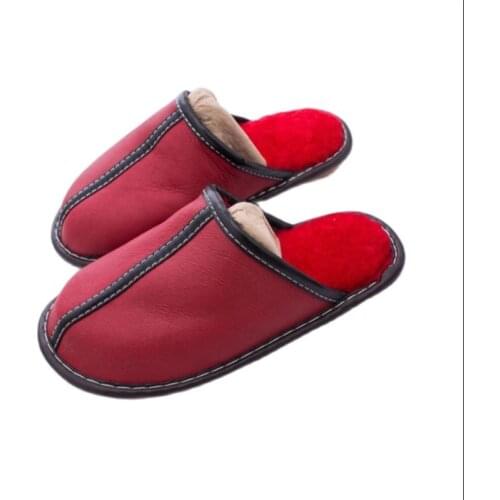 Slippers for women & men winter large size 35-44 fur slides stitching flat shoes for girl plush suede keep warm casual slides