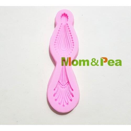 Mom&Pea 1320 Free Shipping Deco Silicone Mold Cake Decoration Fondant Cake 3D Mold Food Grade