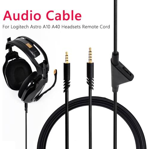 Audio Aux Cable Replacement for Logitech Astro A10 A40 Headsets Remote Cord ​For Xbox One or PlayStation 4 PS4 controller smartp