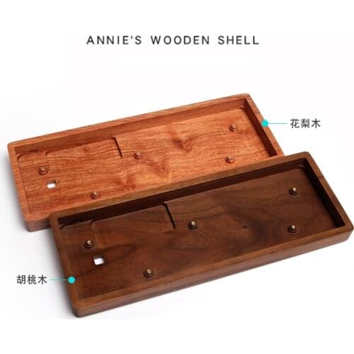 Special For ANNE Keyboard Solid Wood Keyboard Shell Walnut Rosewood Wooden Shell For Anne Wireless BT Keyboard Wood Case