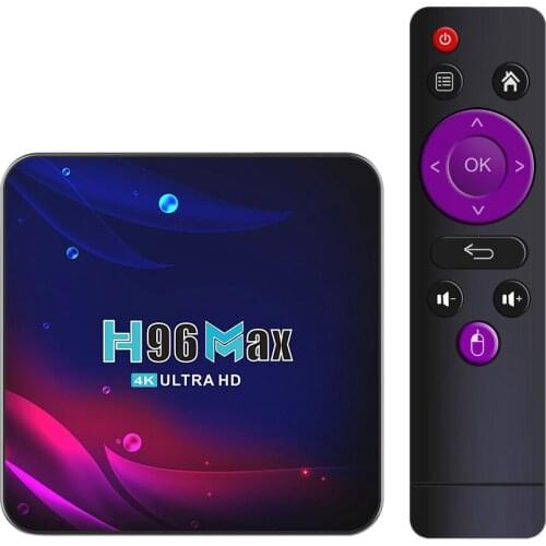 H96 Max Android 11 Smart TV Box 4K UHD HDR Quad-Core 64Bit CPU 5G Wifi Bluetooth Media Player For Home Video