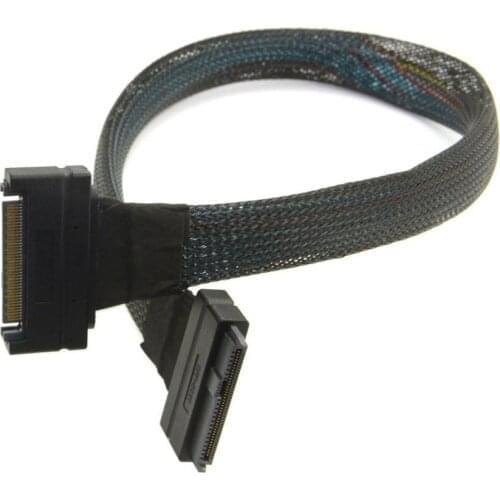 U.2 U2 SFF-8639 NVME PCIe SSD Cable Male to Female Extension 68pin 50cm