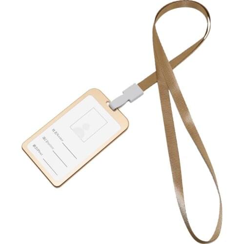 IN STOCK! ID Business Card Work Card Aluminum Alloy Card Sets Metal Work Certificate Identity Badge