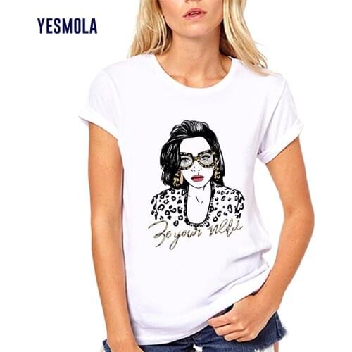 YESMOLA Womens T-shirt Sassy Girl Print Be Your Well Summer Fashion Short-sleeved Men Women Tshirt Tee Top Shirts for Teen Girl