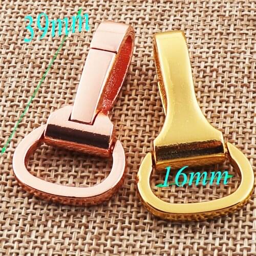 20 PCS Purse Rose Gold/Gold Hook 16mm Bulk Alloy Clasps Claws Connector Snap Bag Charm Purse Handbag Clasp Wholesale