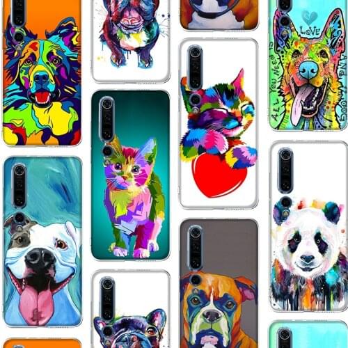 Animal Art Funda Case for Xiaomi MI Note 10 11 10S 10T 9 9T A3 Pro Lite SE Ultra 5G Poco F3 X3 M3 FNC MIX 2S Silicone TPU Coque