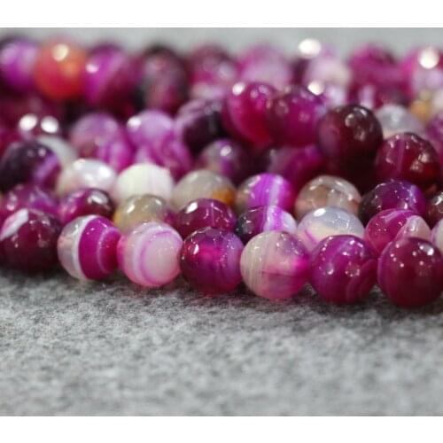 10mm 38pcs/lot, TOP Quality ! Handmade Pink Smooth Loose Spacer Round Natural Stone Beads Bracelet DIY Jewelry Making