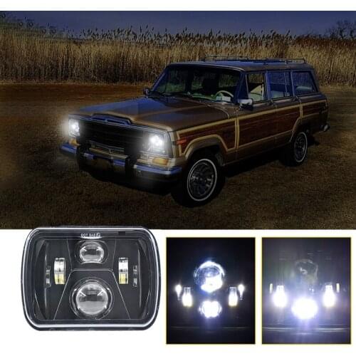 300W 30000LM 7Inch H4 Led Headlight High Low Beam for Wrangler SUV Truck Offroad Motorcycle Waterproof Amber+White 6000K