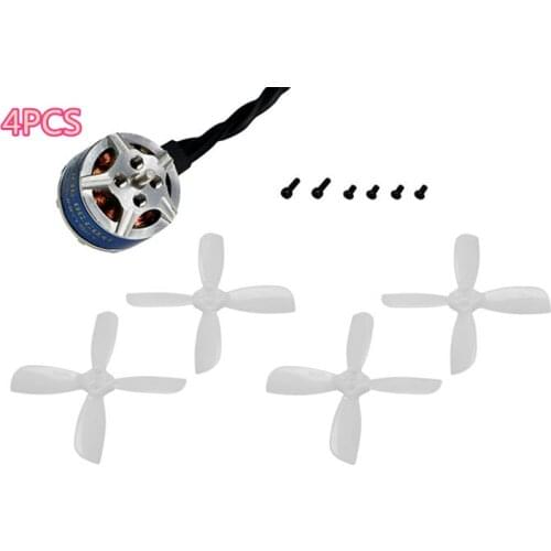 4PCS LDARC XT1104 7500KV 3S Brushless Motor with 8Pairs 2035 Propeller Set for 130 ET125 FPV Racing Tinywhoop Cinewhoop Drone