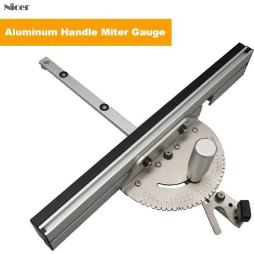 450mm Woodworking Miter Gauge And Box Joint Jig Kit T-track Slot With Adjustable Flip Stop For Router Table Bandsaws