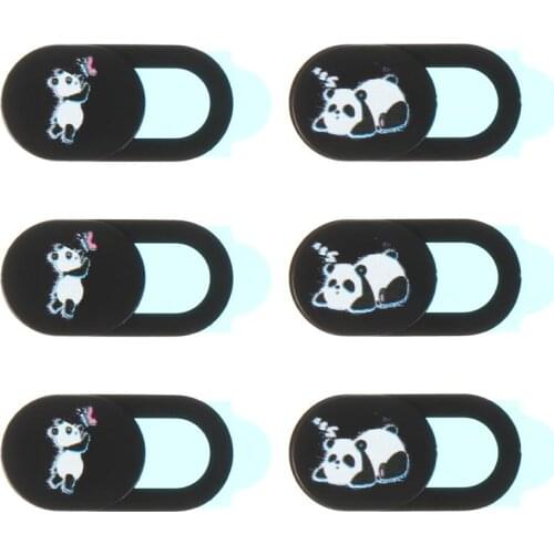 6pcs 3pcs Camera cover Shutter Magnet Slider Plastic WebCam Cover For Pad Tablet Web Laptop Camera Phone Lenses Privacy Sticker