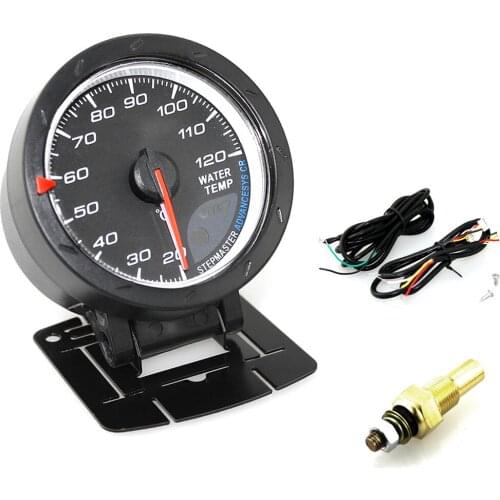60MM 2.5Inch 12V 20-120 Degree Celsius Universal Car Motor Gauge Water Temperature Meter Black Shell with Red & White HOT