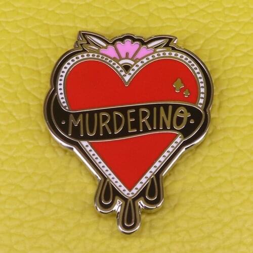 Muderino Stay Sexy Don't Get Murdered rue Crime Fan My Favorite Murder SSDGM Pin badge Brooch gift Enamel pin