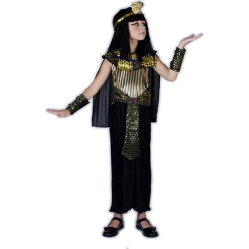 European and American Halloween cosplay children Egyptian black princess cosplay costume stage performance costume masquerade