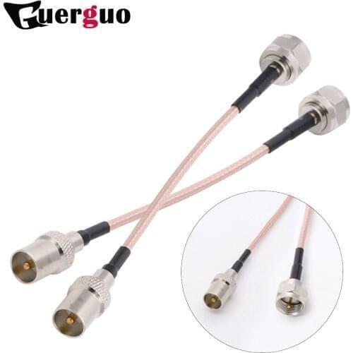 F Male switch TV Male RG316 Pigtail Cable 15cm/30cm/50cm/100cm custom Cable Adapter wholesale for TV Signal