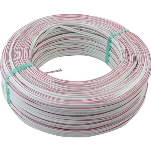 CABLE 2 X0.75 CCA WHITE CODED SPEAKER CABLE (100MT) POWERMASTER