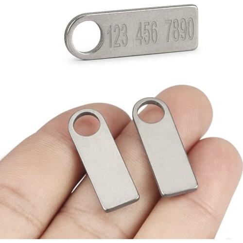 1pcs Mini Titanium Plate Tag Of Blank Anti-Lost Pet DIY Tag Pendant Outdoor EDC Multi Tool