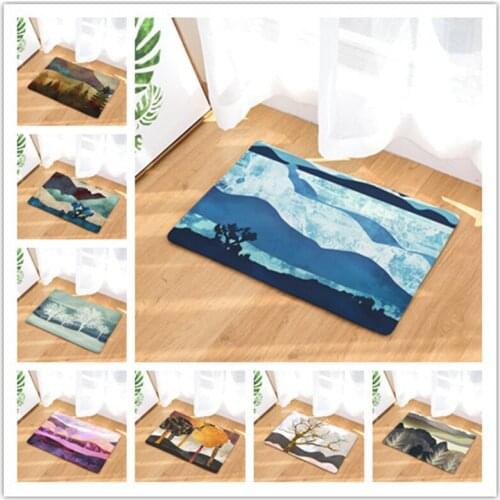The Autumn Wind Tree Floor Mats Living Rooms Anti-slip Carpet for Bedroom Kitchen Bathroom Rug Welcome Mats for Front Door