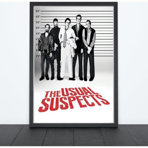 The Usual Suspects (1995) Poster Stephen Baldwin, Gabriel Byrne, Benicio del Toro, Kevin Pollak, Kevin Spacey Print Art Gift