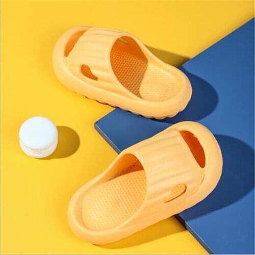 Slippers Kids Summer Boys' Indoor Soft Soled Babys Household Cool Slippers Girls' Lovely Non-Slip EVA Flip Flop