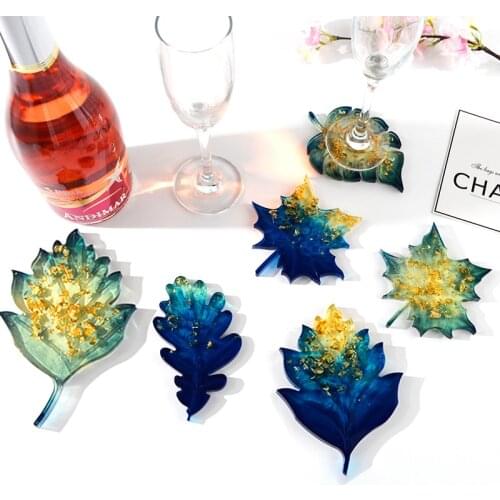 Maple Leaf Coaster Silicone Mold for UV Resin Epoxy DIY Handmade Crystal Home Decoration Crafts