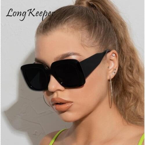 Square Oversized Sunglasses Women Men Luxury Brand Designer Sun Glasses Female Retro Eyewear Driving Shades Gafas De Sol Mujer