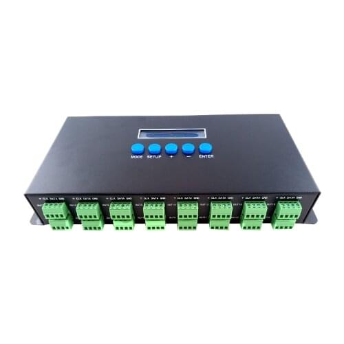 SPI/DMX LED RGB RGBW light controller dmx multi channel led controller ws2811 pixel lpd6803 artnet controller