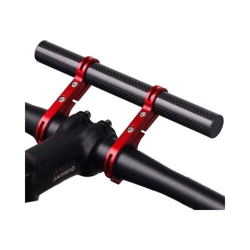 Bicycle Handlebar Extended Bracket Headlight Mount Bar Computer Holder Lamp Alloy Carbon Fiber Support Extender