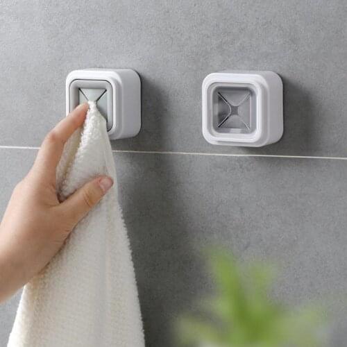 Bathroom Kitchen Self Adhesive Towel Holder Non-perforated Towel Rack Adhesive Towel Storage Plug Towel Holder bathroom kitchen