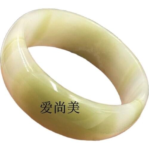 China Natural jade Bracelet bangle 61mm diameter Woman bangle