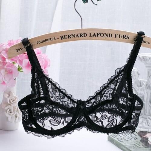 Women Underwear Lace underwear intimate noble young girl brassiere Ladys Push-up Bralette No-Padded Lingerie Transparent Bras