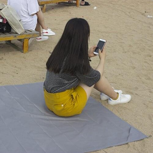 100/150/200cm Solid Color Waterproof Outdoor Picnic Camping Mat Beach Blanket