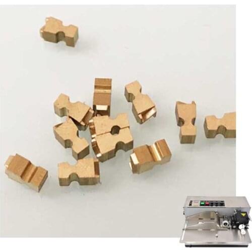 Copper characters for printing for MY380 coding machine(0-9 each one 6pcs,EXPLOTMFG each one 2pcs, symbols 6pcs)