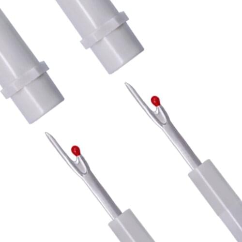 2 Pieces White Seam Ripper Stitch Unpicker Plastic Handle Thread Cutters Sewing Accessories