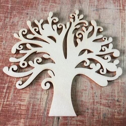 Home accessories Wooden Christmas family tree gift decorations Clothing accessories decoration accessories diy european decor