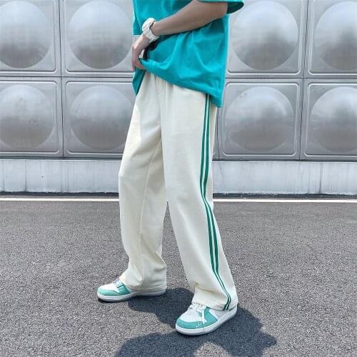 Loose Fit Men Harem Pants In Pure Color 2021 Elastic Waist Sweatpant Streetwear Joggers