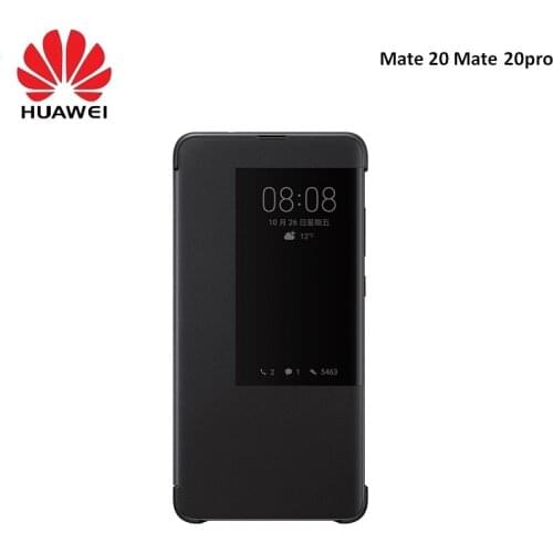 100% Original huawei smart window holster Flip Cover Leather Phone Case Voor huawei Mate20 Mate20pro