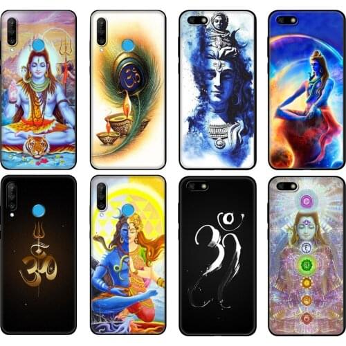 Black tpu Case For Huawei Honor 20 Lite 10 10i 20S 30S 30 Case Honor 7A 7s 7C Cover Lord Shiva Hindu God Buddha India Mahakal