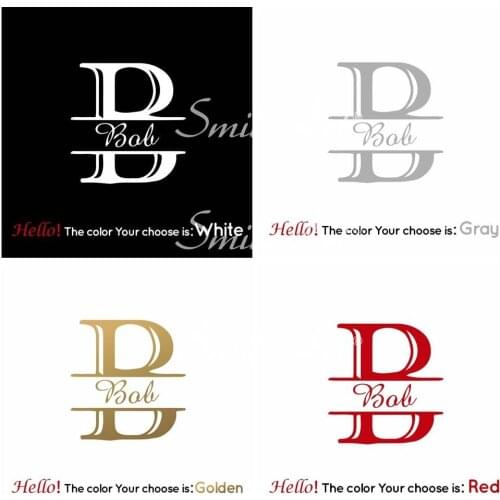 Diy Personalized Baby Name Wall Stickers Modern Fashion Wall Sticker Decor Living Room Bedroom Removable Decor Wall Decals