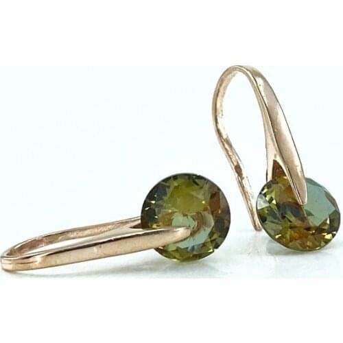 Italian Style Zultanit Stone Elegant Silver Earrings