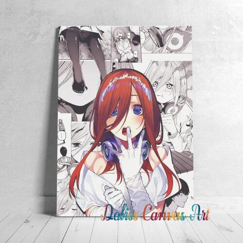 Canvas Anime Quintessential Quintuplets Pictures Home Decoration Paintings Poster HD Prints Wall Art Modular Living Room Framed