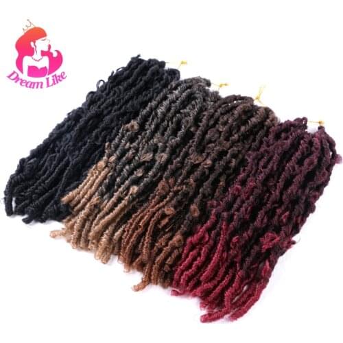 Dream Like Butterfly Locs Crochet Braids Extensions Synthetic Hair For Braids 14inch Faux Locs Crochet Curly Hair Braiding