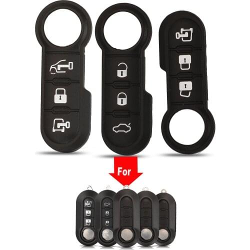 Jingyuqin Remote Car Key Shell Replacement Buttons Cover Styling Case Fob For Fiat 500 Panda Punto Bravo