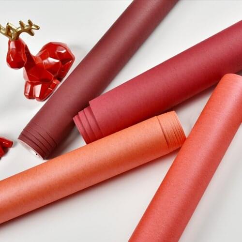 Classic Solid Color Red Series Wall Papers Home Decor Bedroom Living Room Chothign shop Wallpaper Roll papel pintado de pared