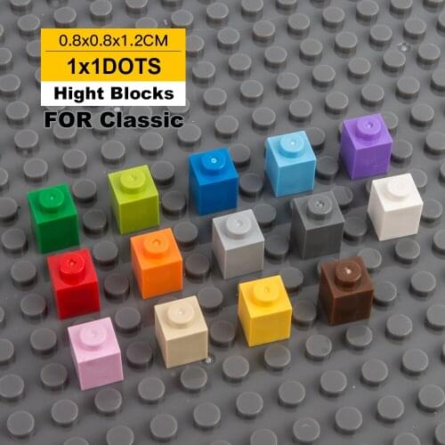 1x1 Small Building Block Pixel building blocks DIY High Bricks 230pcs for Legoss Educational Toy Multicolor Gift for Children