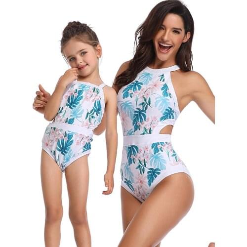 Bikini Swimsuits for Mommy & Daughter Two Piece Bathing Suit Swimwear