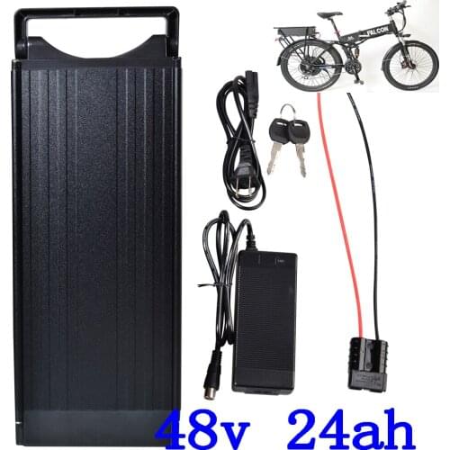 48V 20Ah Rear Rack Lithium E-Bike Battery 48V 15AH 18AH 20AH 24AH Electric Bicycle Battery fit 48V 500W 750W 1000W 1500W motor