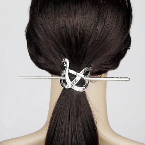 Fashion Jewelry Vintage Viking Large Celtics Knots Crown Hairpins Runes Women Girl Hairpin Hair Clips Stick Slide Accessories